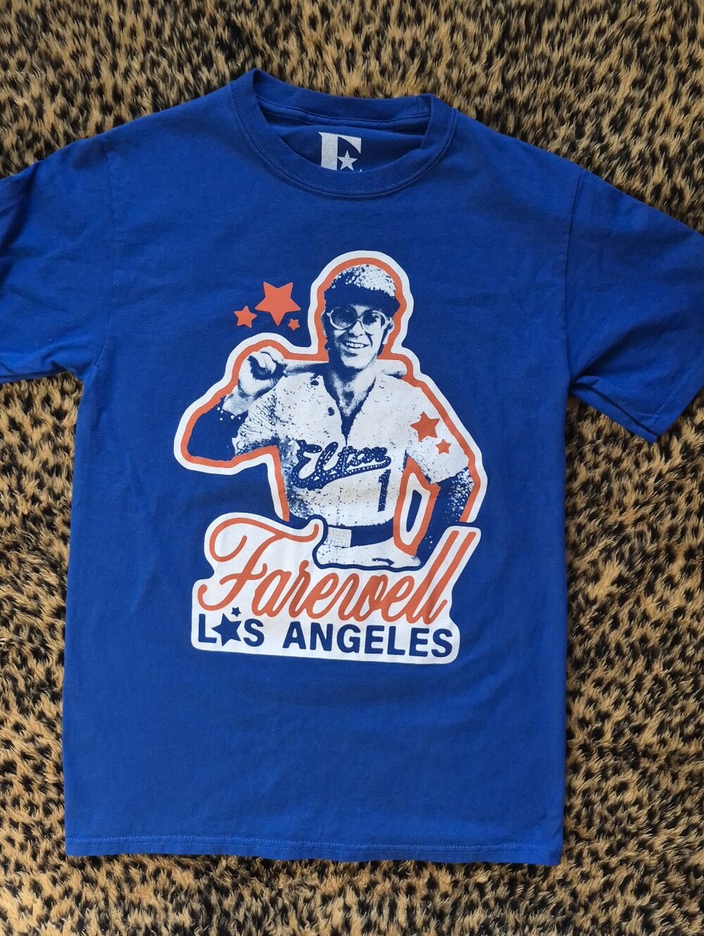 Elton John Dodger Stadium Farewell Los Angeles Concert Tee Glam Rock Band Tee
